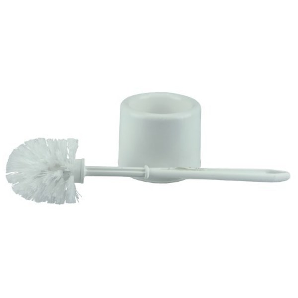 Weiler Bowl Brush Set, White Plastic Fill, Plastic Handle & Holder 75000